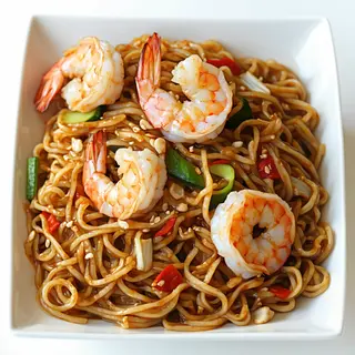 Yakisoba Con Gambas