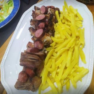 Churrasco de cerdo (2 personas.)