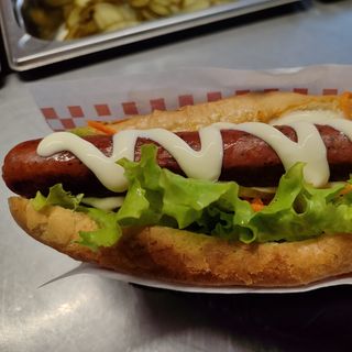 Хот-дог Одеський з баварською сосискою