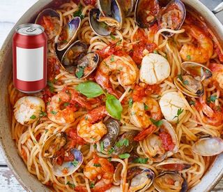 Pâtes Fruits De Mer + Soda