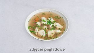 Domowy rosół z kołdunami
