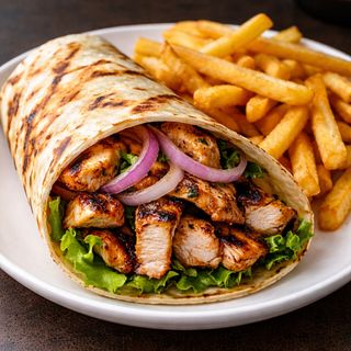 Chicken Suya Wrap