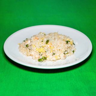 Riso jasmine con gamberi e asparagi