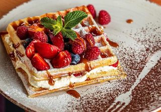 Вафлі Бельгійські фруктові з сирковою масою (232г)