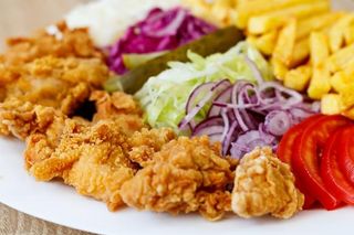 Crispy Chicken strips plate