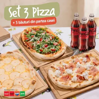 Set 3 pizza + Drinks
