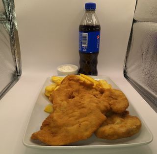 Meniu șnițel de pui