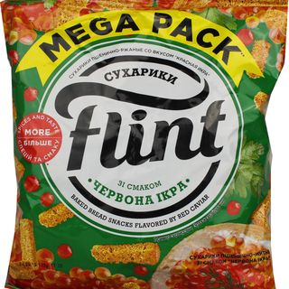 Sucharki Flint o smaku czerwonego kawioru
