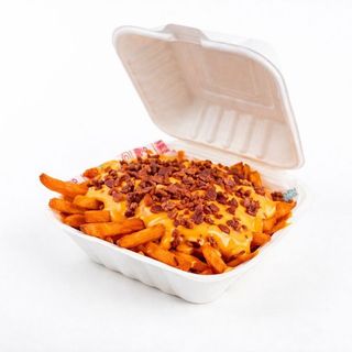 Patatine dolci americane con  Cheddar e Bacon