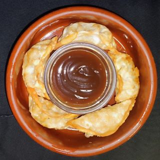 Tapa de Gyozas de Pulled Pork