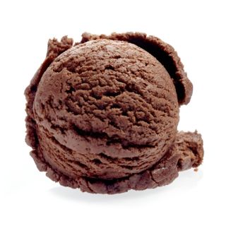 Helado de fondant y de brownie