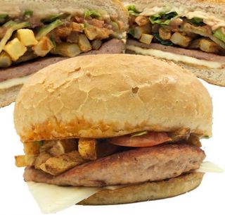 Пилешки чийзбургер (450г)