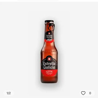Cerveza Estrella Galicia botellín (330 ml.)