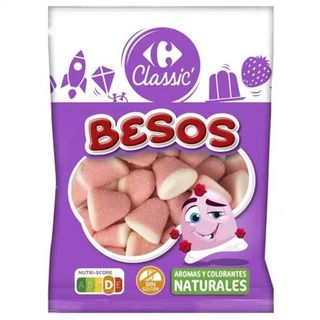 Caramelos de Goma Besos Carrefour sin Gluten 250 Gr.