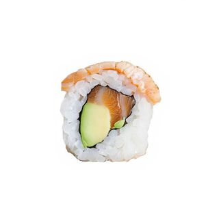 107. aburi salmón roll (8 pzs.)