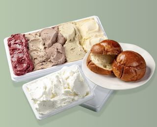 Vaschetta XXL + 2 Brioches + Panna classica M