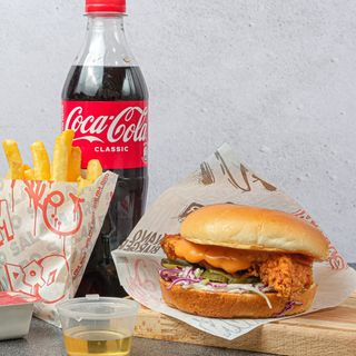 Комбо нано бургер куриный