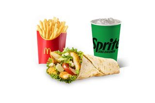 McMenu McWrap pollo croccante e Grana Padano DOP