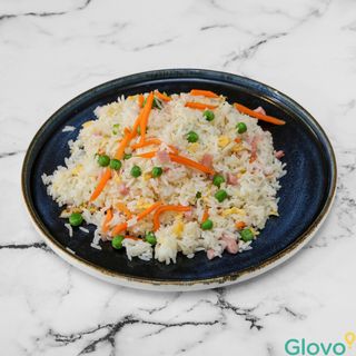 Arroz Frito Con Tres Delicias