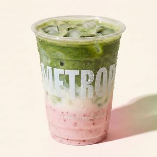 Iced Strawberry Matcha Latte 