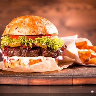 Burger double cheese