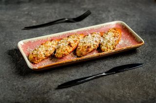 Crostini cu hribi, mascarpone și parmezan