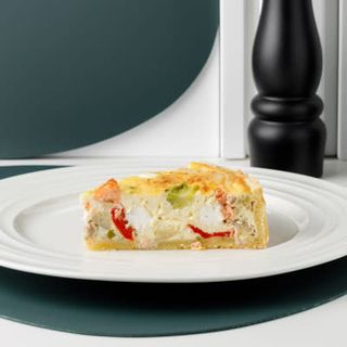 Quiche cu somon și brocoli