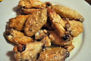 Special garlic wings dry