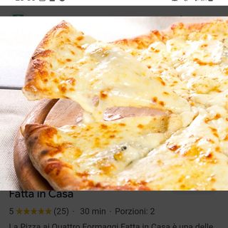 Pizza 4 formaggi bianca