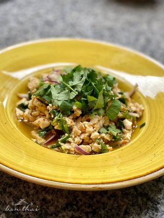 Larb Khai (Sałatka z grillowanym kurczakiem)