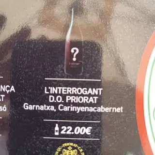 Vino tinto priorato 