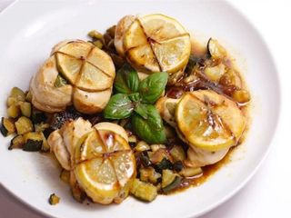 Poulet Blanc Mariné Au Basilic