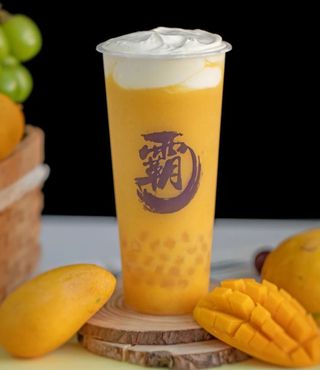 Tè con mango e crema di formaggio