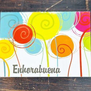 Tarjeta "Enhorabuena"