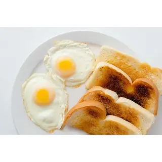 Two Eggs With Toast