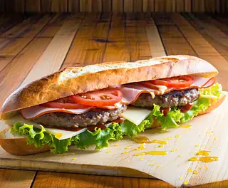 Baguete Hamburger