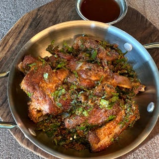 ღორის ნეკნები ნიუ-იორკის სოუსით