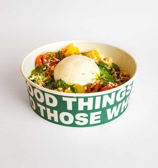 Bowl Vegetariana, com burrata