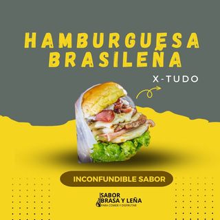 Hamburguesa de la casa, acomp patata