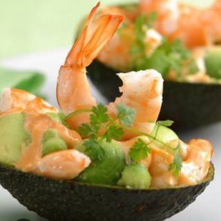 Ensalada Aguacate y gambas 