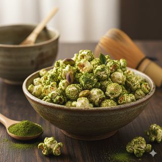 Popcorn matcha