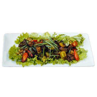 Салат острый из баклажан.