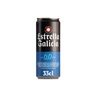 Cerveza Estrella de Galicia sin alcohol lata 330ml