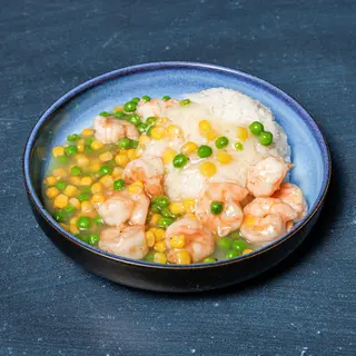 Gamberi e verdure