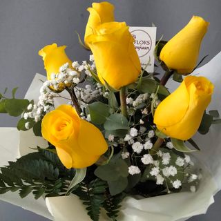  Rosa amarilla 6 unidades