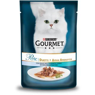 Purina Gourmet - вологий корм для дорослих котів з океанічною рибою та тунцем, 85 г