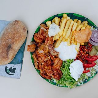 Meniu Farfurie Gyros Vitel Purcel Berbecut  XXL