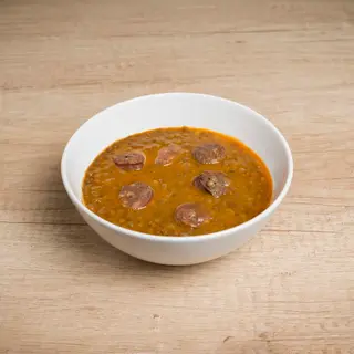 Lentejas con chorizo y verduras