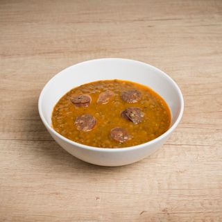 Lentejas con chorizo y verduras