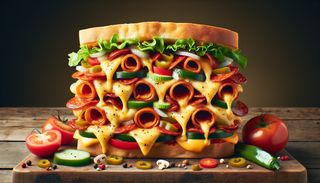 Sandwich pizza